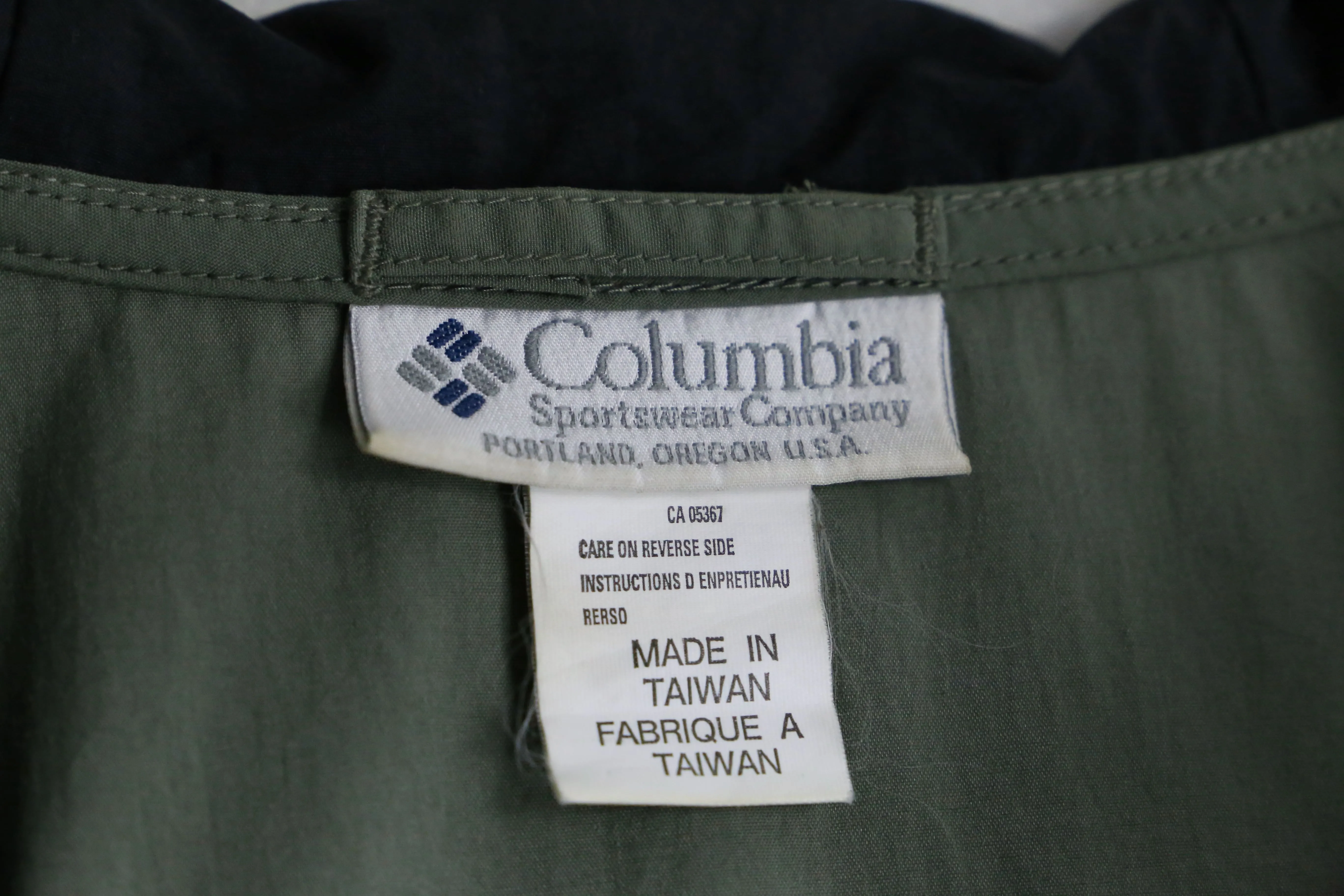 1990s Columbia over size nylon anorak parka