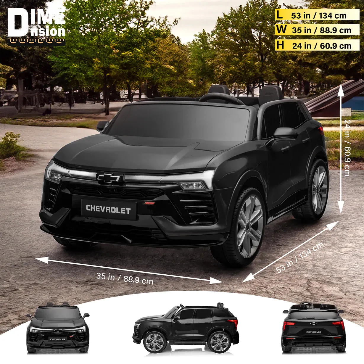 2025 Licensed XL Licensed Chevrolet Blazer SS 24V Kids Ride On Car / SUV 2 Seater | Open Doors | Music | LED Lights | Music | Ages 3-8