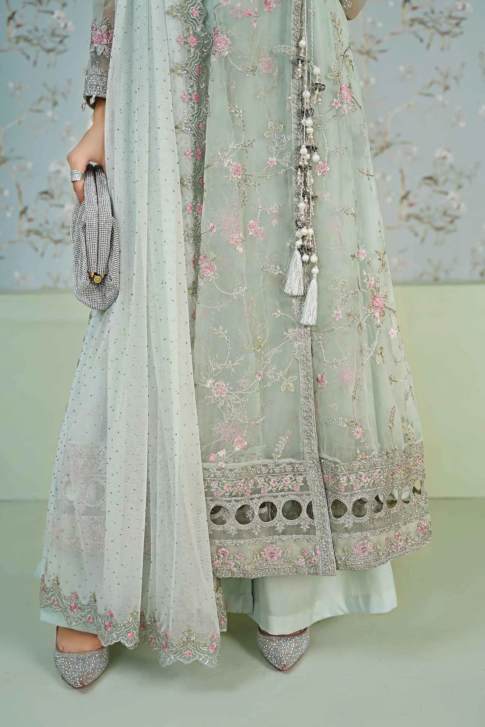 3 Piece Embroidered Organza Suit | SF-EA24-20