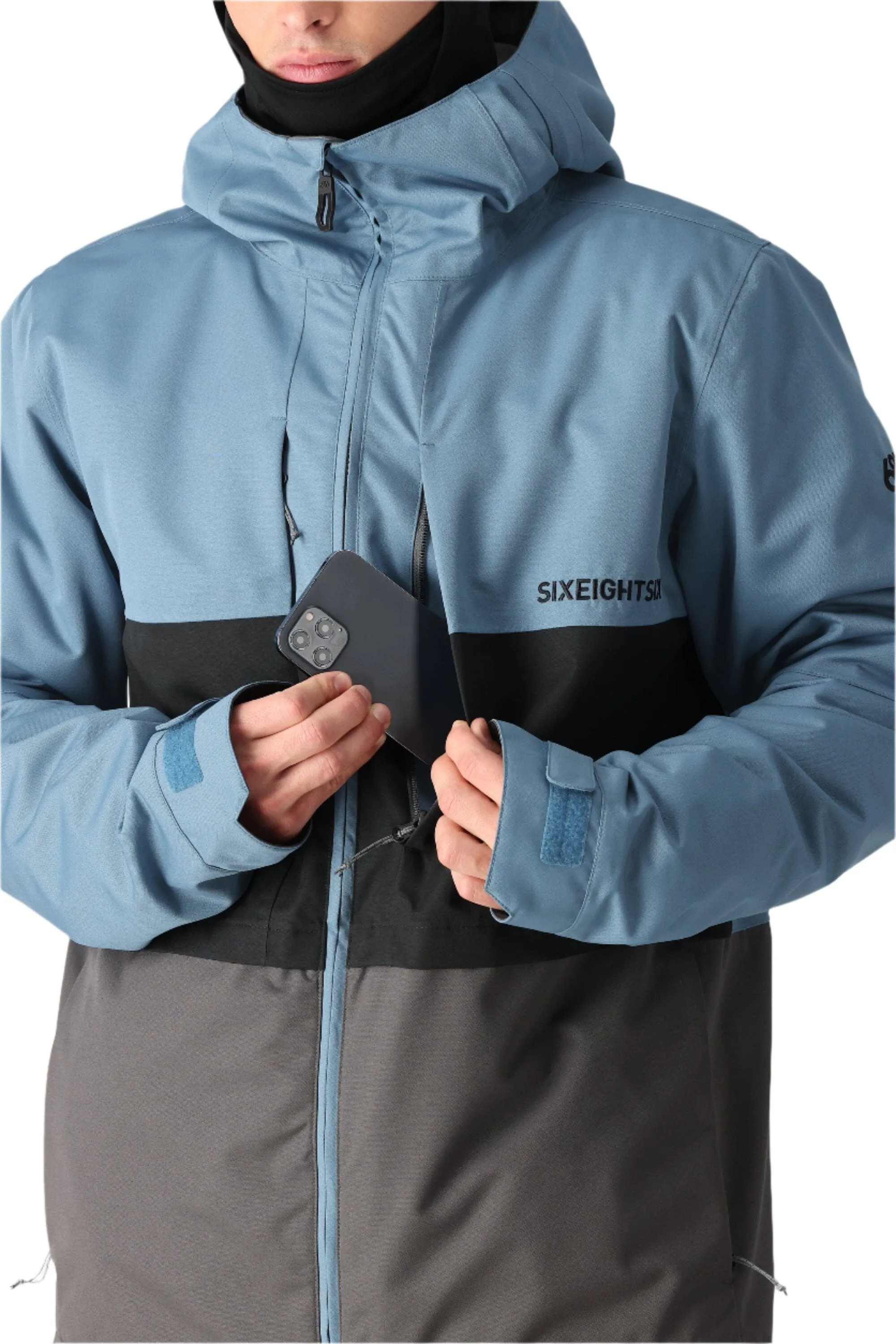 686 Smarty 3-In-1 Form Snowboard Jacket Stellar Blue Colorblock 2025