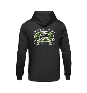 Adult Black Fighting Irish Shark Hunters Pullover