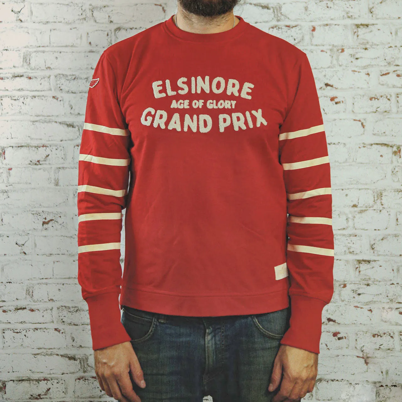 Age of Glory - Elsinore Grand Prix Long Sleeve T-shirt Red Ecru