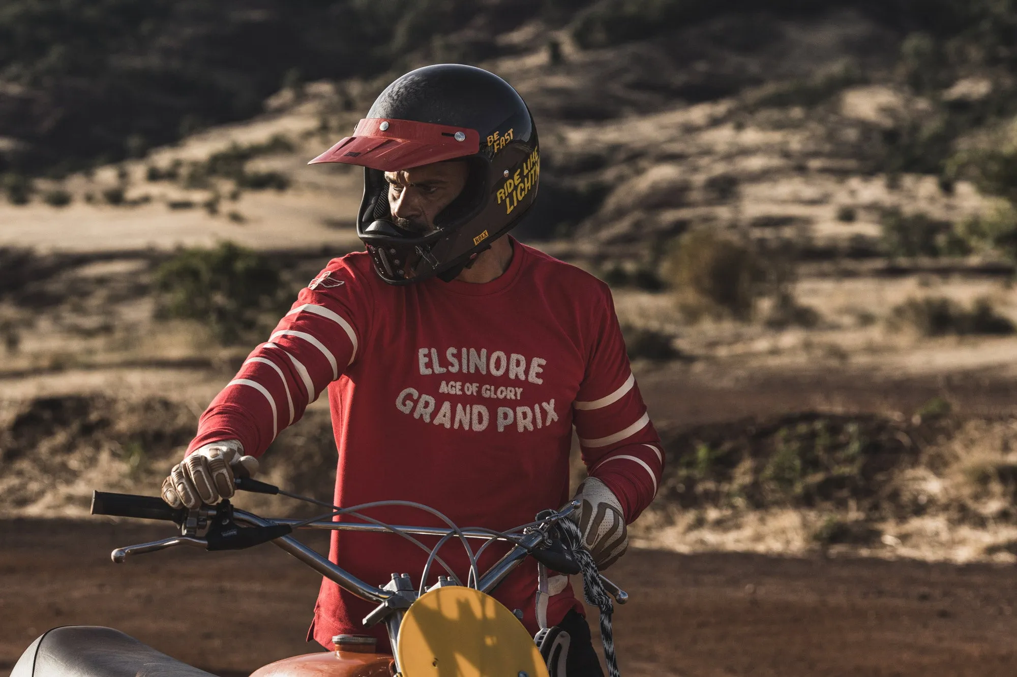 Age of Glory - Elsinore Grand Prix Long Sleeve T-shirt Red Ecru