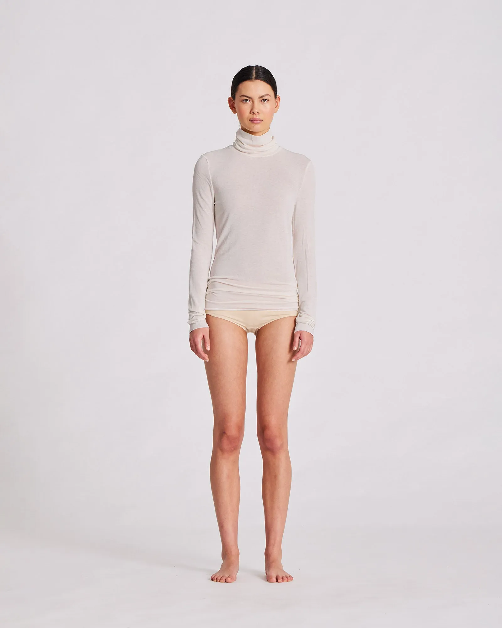 Anna Wool Turtleneck - Grey Morn