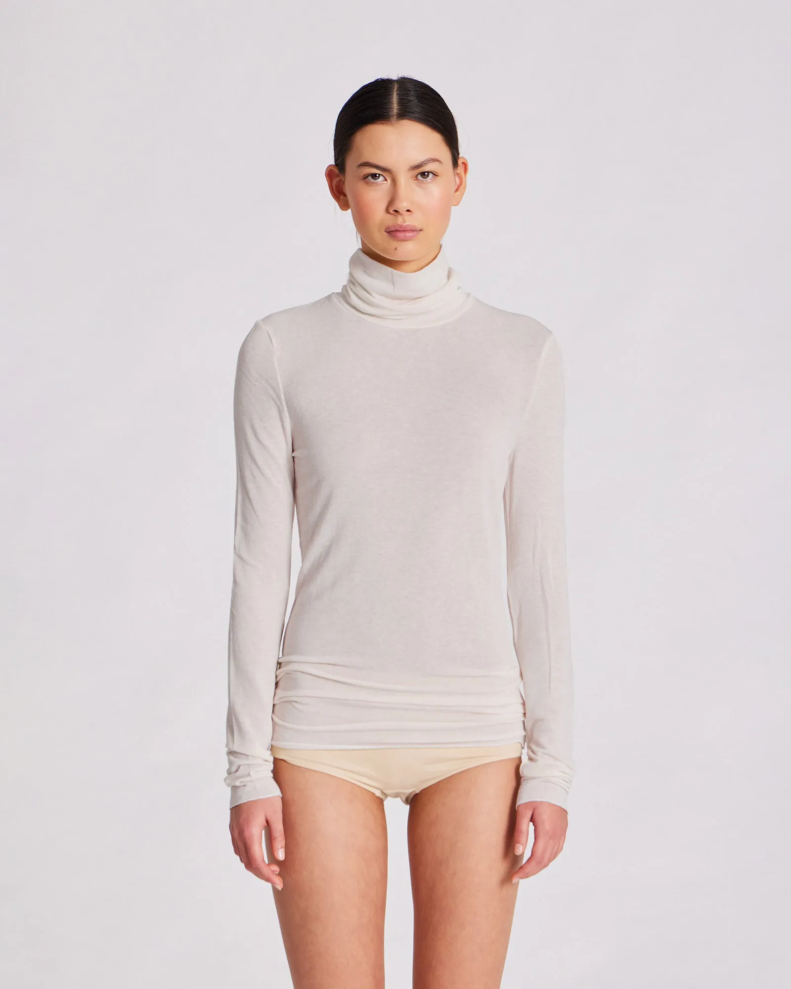 Anna Wool Turtleneck - Grey Morn