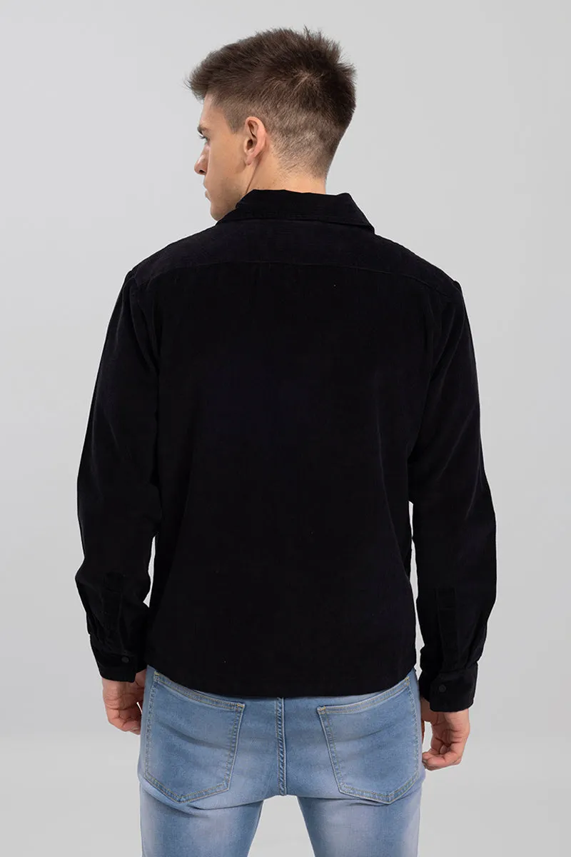 Artic Black Corduroy Overshirt