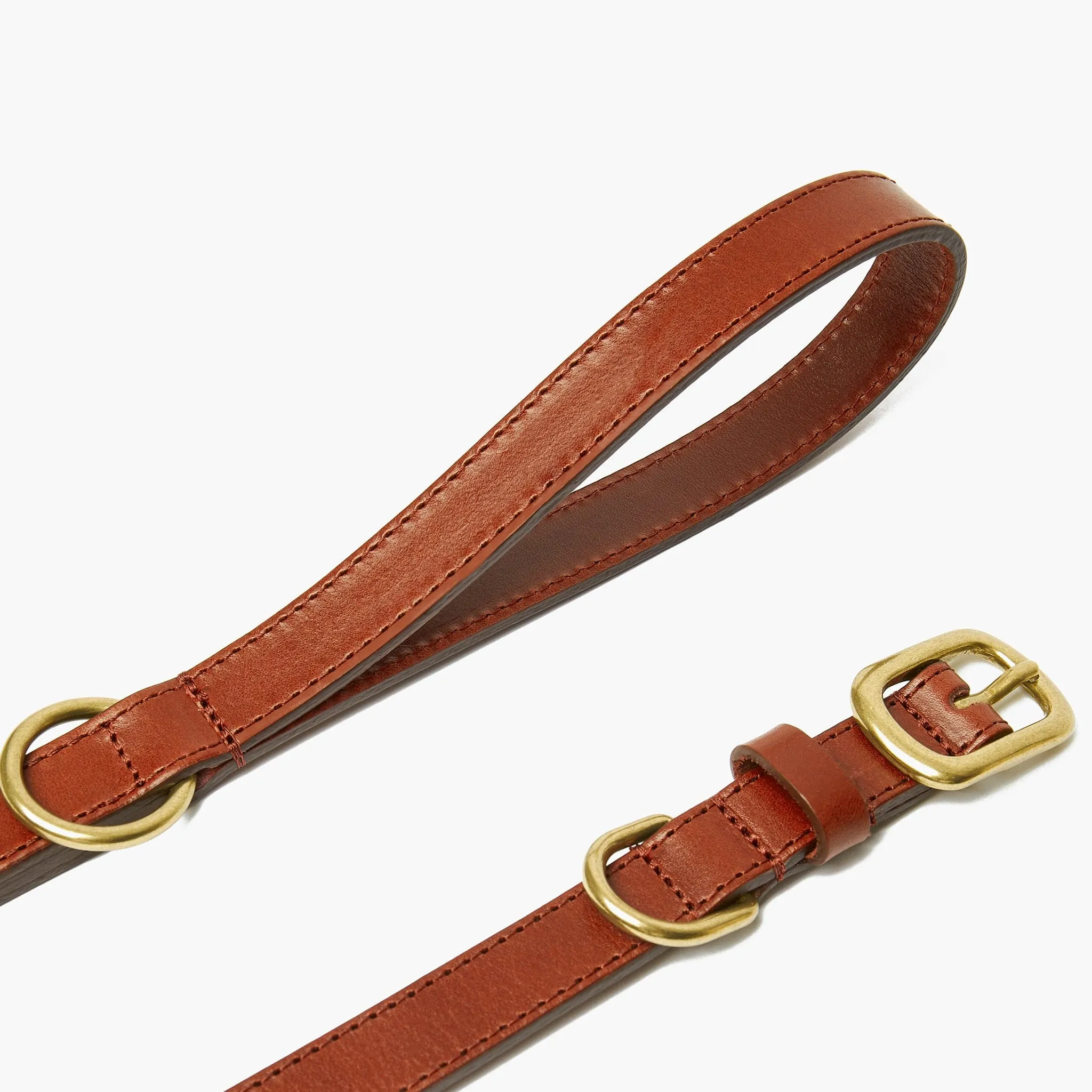 Autumn Maple Brown Leather Dog Collar – Premium Quality