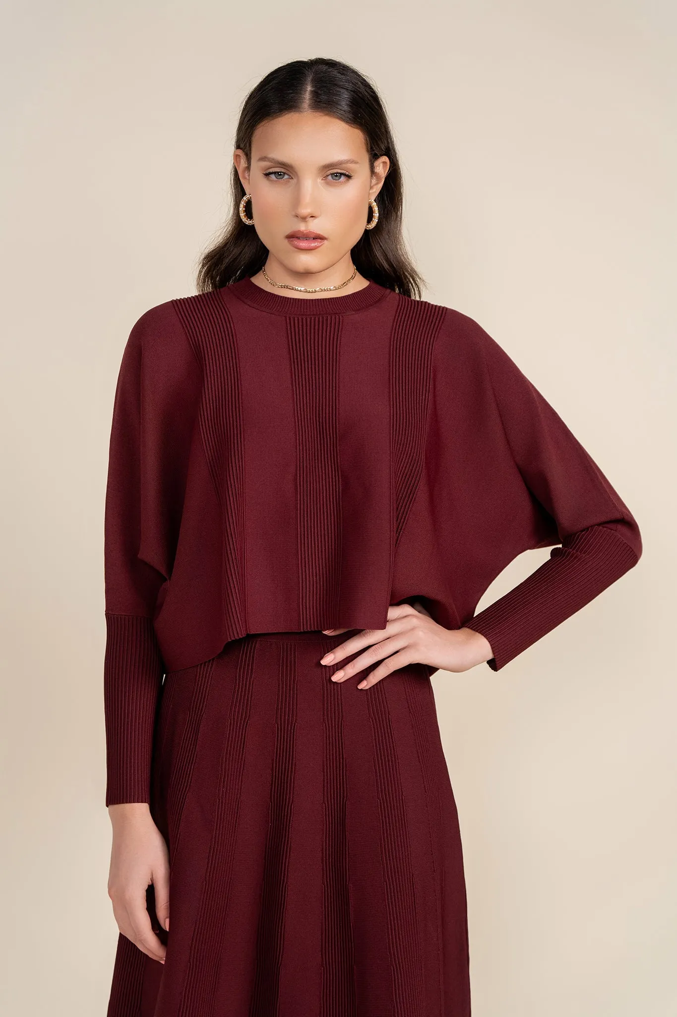 Baia Sweater in Merlot