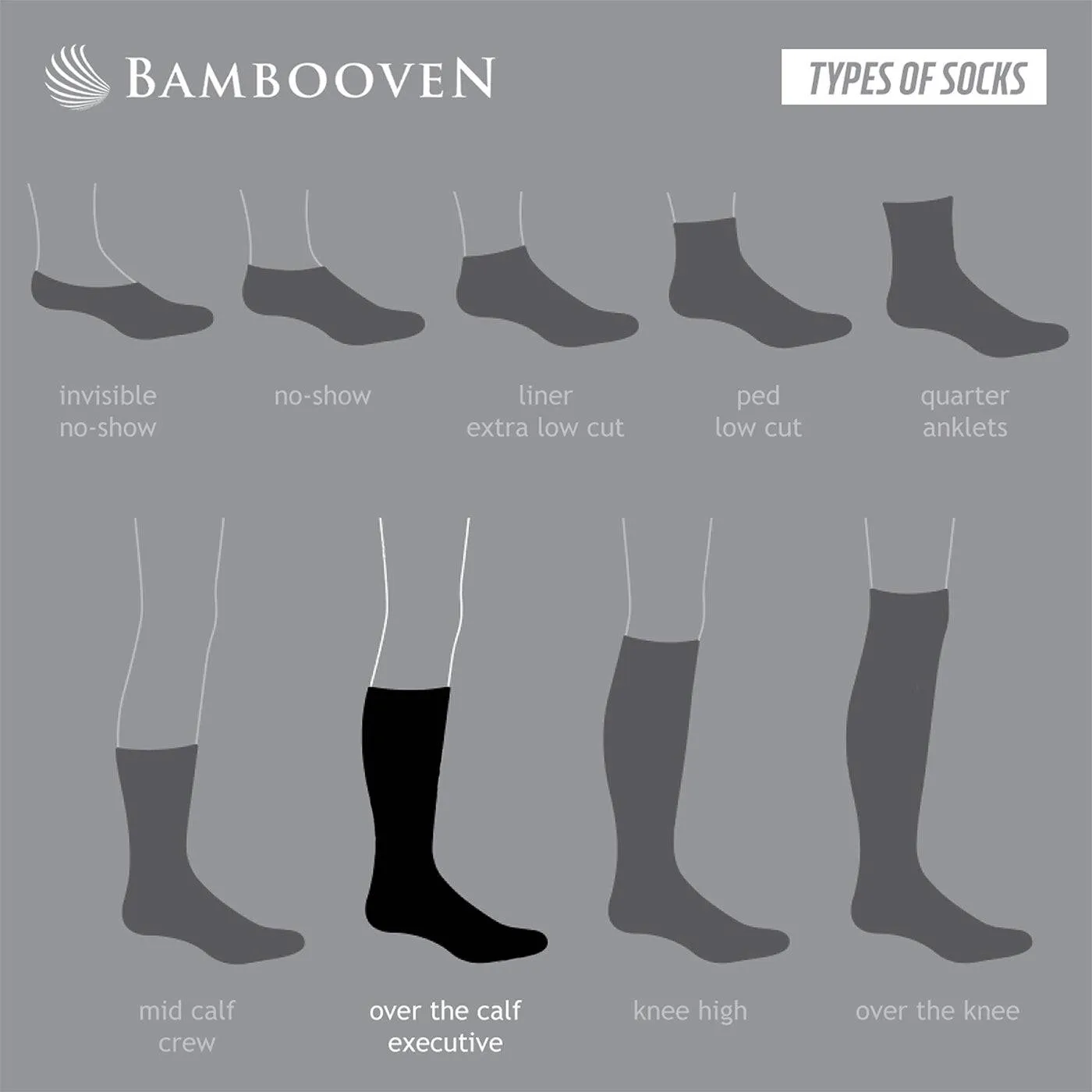 Bambooven Men’s Diabetic Dress & Trouser Socks – (6 Pack)