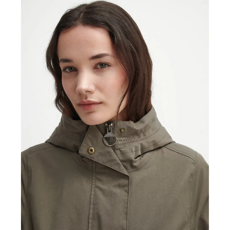 Barbour Bowlees Waterproof Ladies Jacket - Winter Moss/Classic