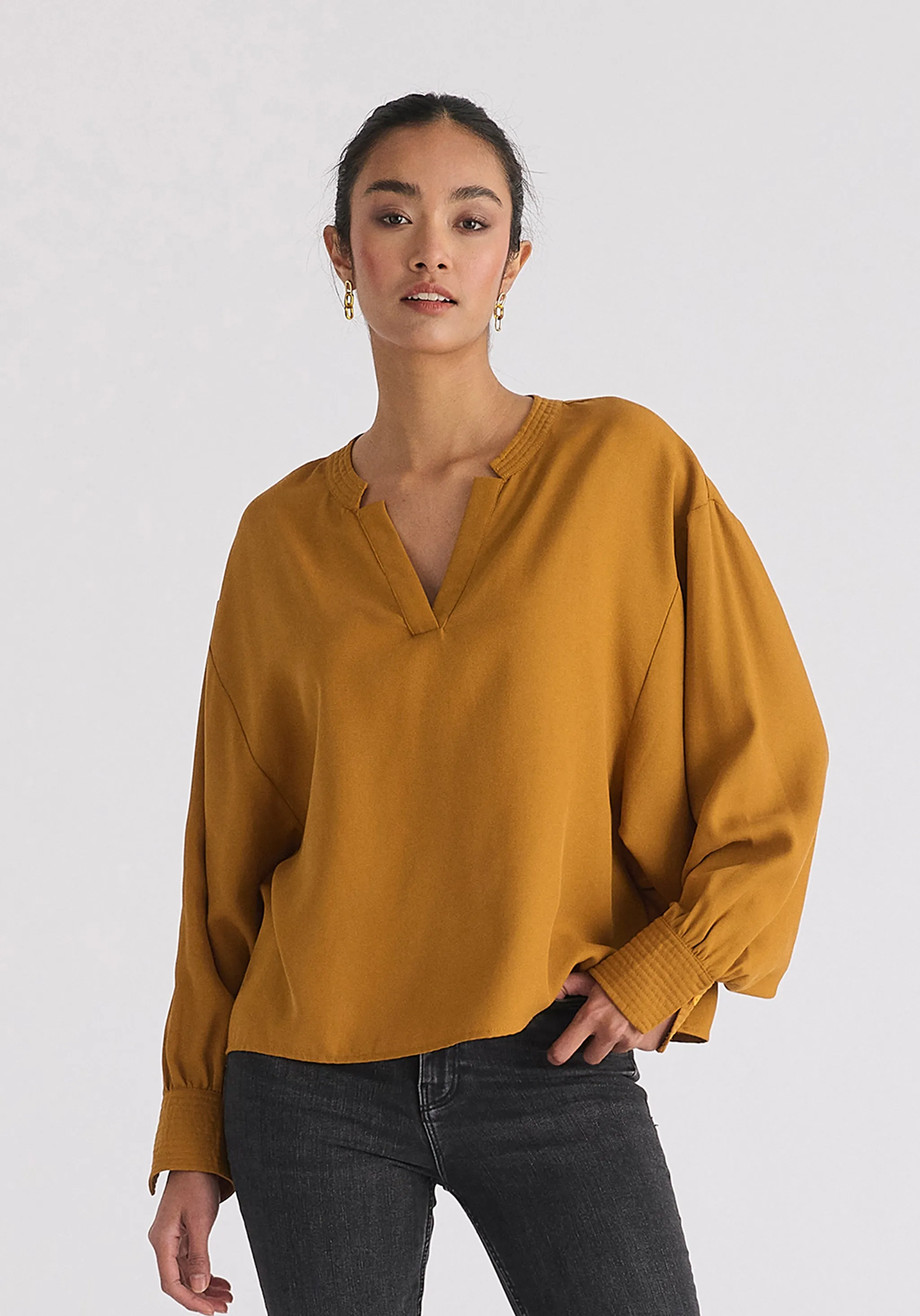 Batwing Lyocell Blouse