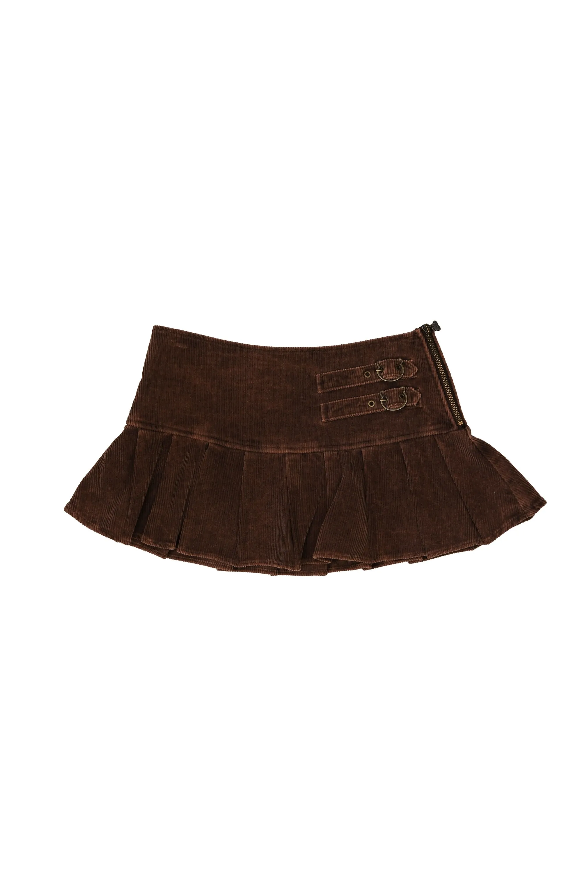 Bear Buckle Corduroy Skirt