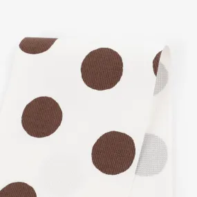 Big Spot Stretch Cotton - Carob