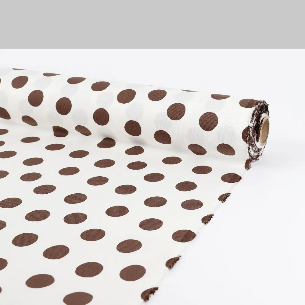 Big Spot Stretch Cotton - Carob