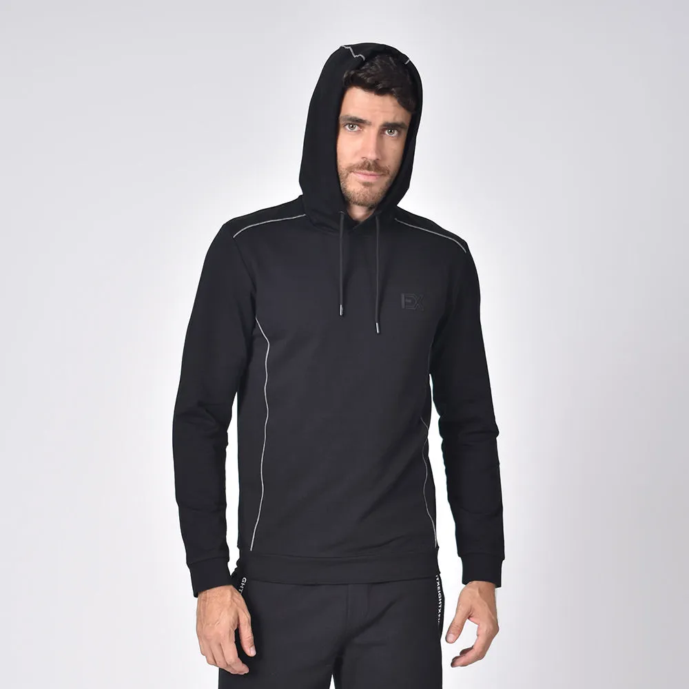 Black Hooded Pullover