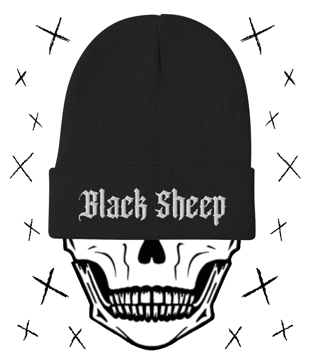 BLACK SHEEP Embroidered Beanie