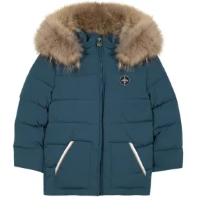 Boys Blue Hooded Parka