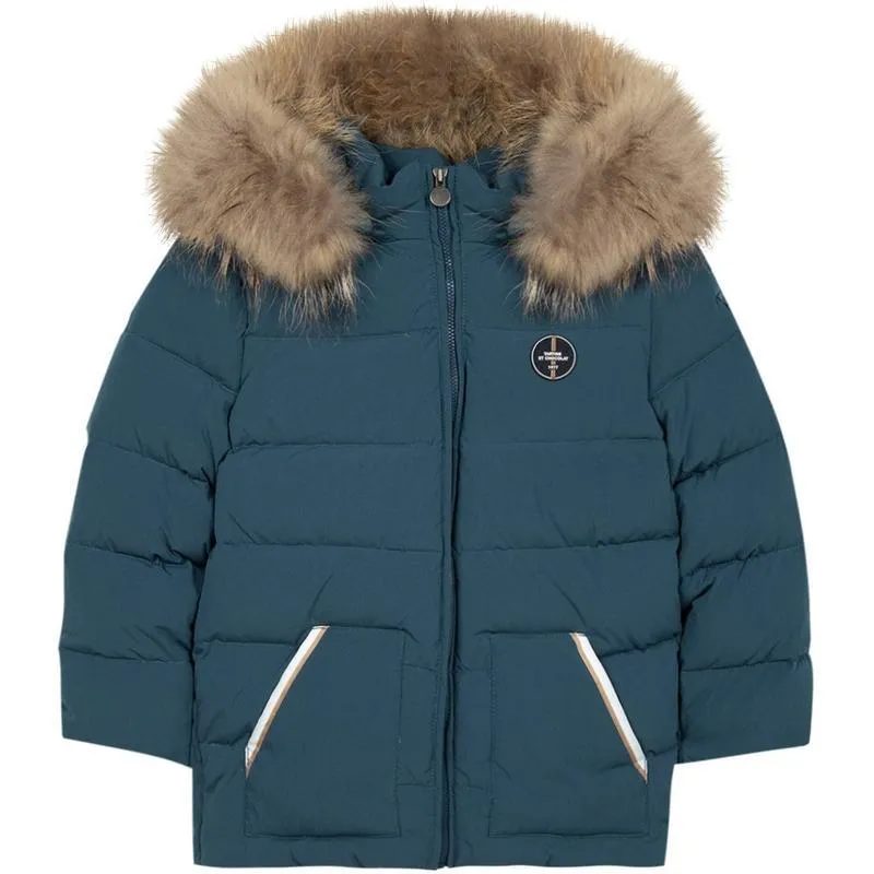 Boys Blue Hooded Parka