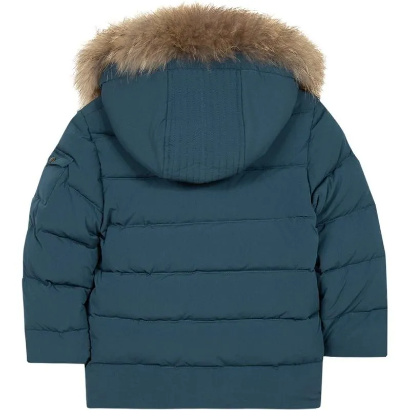 Boys Blue Hooded Parka