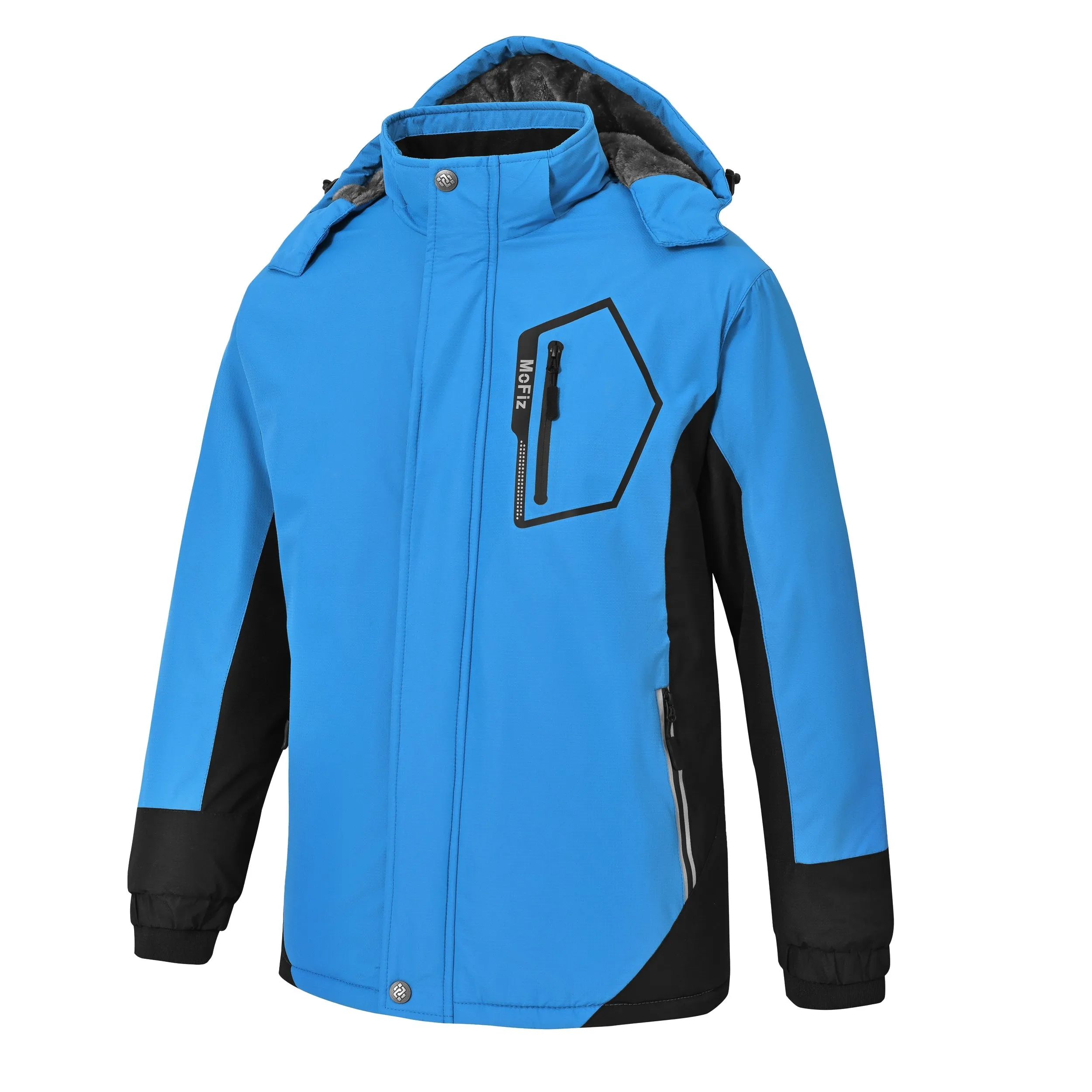 Boys' Winter Ski Warm Hooded Jacket