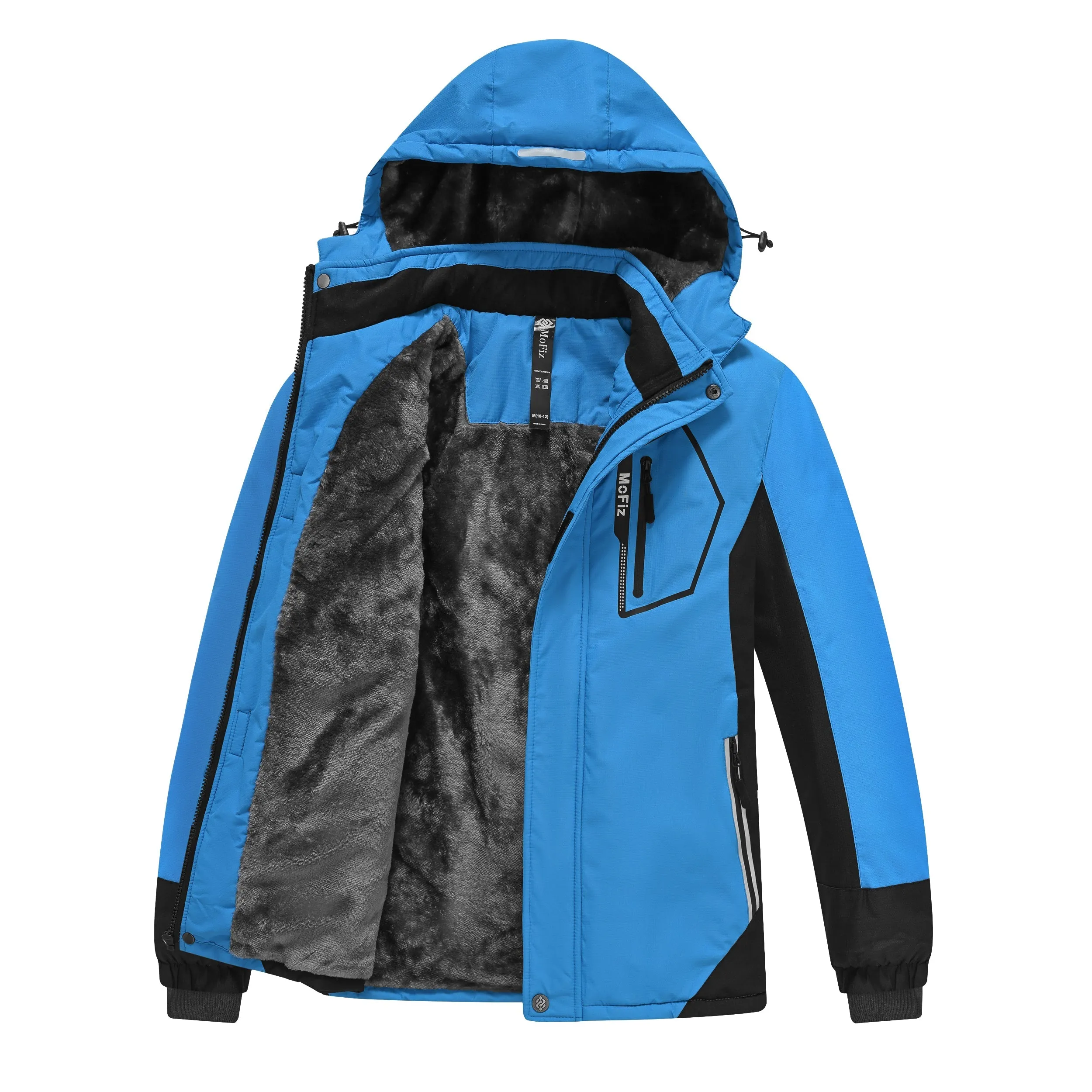 Boys' Winter Ski Warm Hooded Jacket