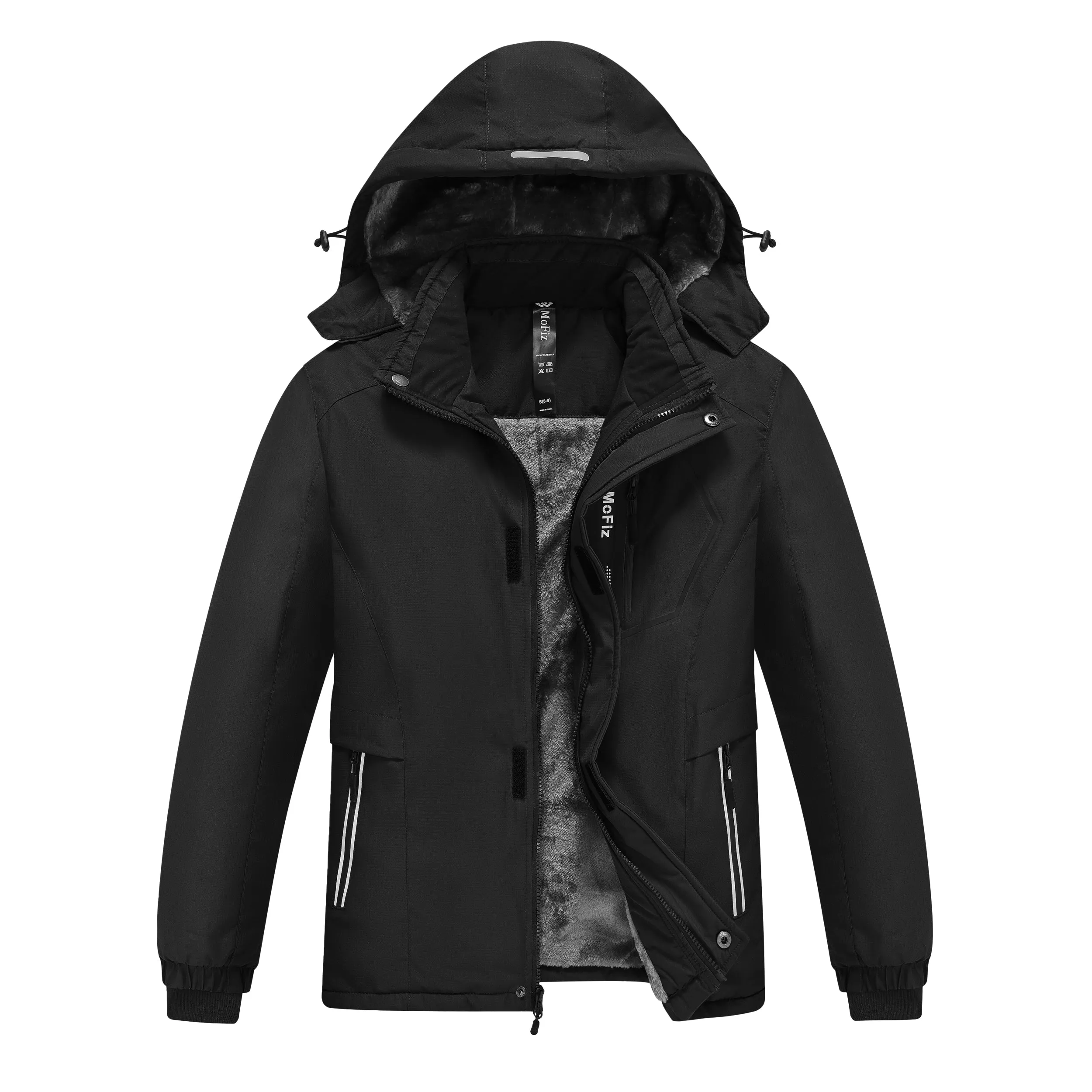 Boys' Winter Ski Warm Hooded Jacket