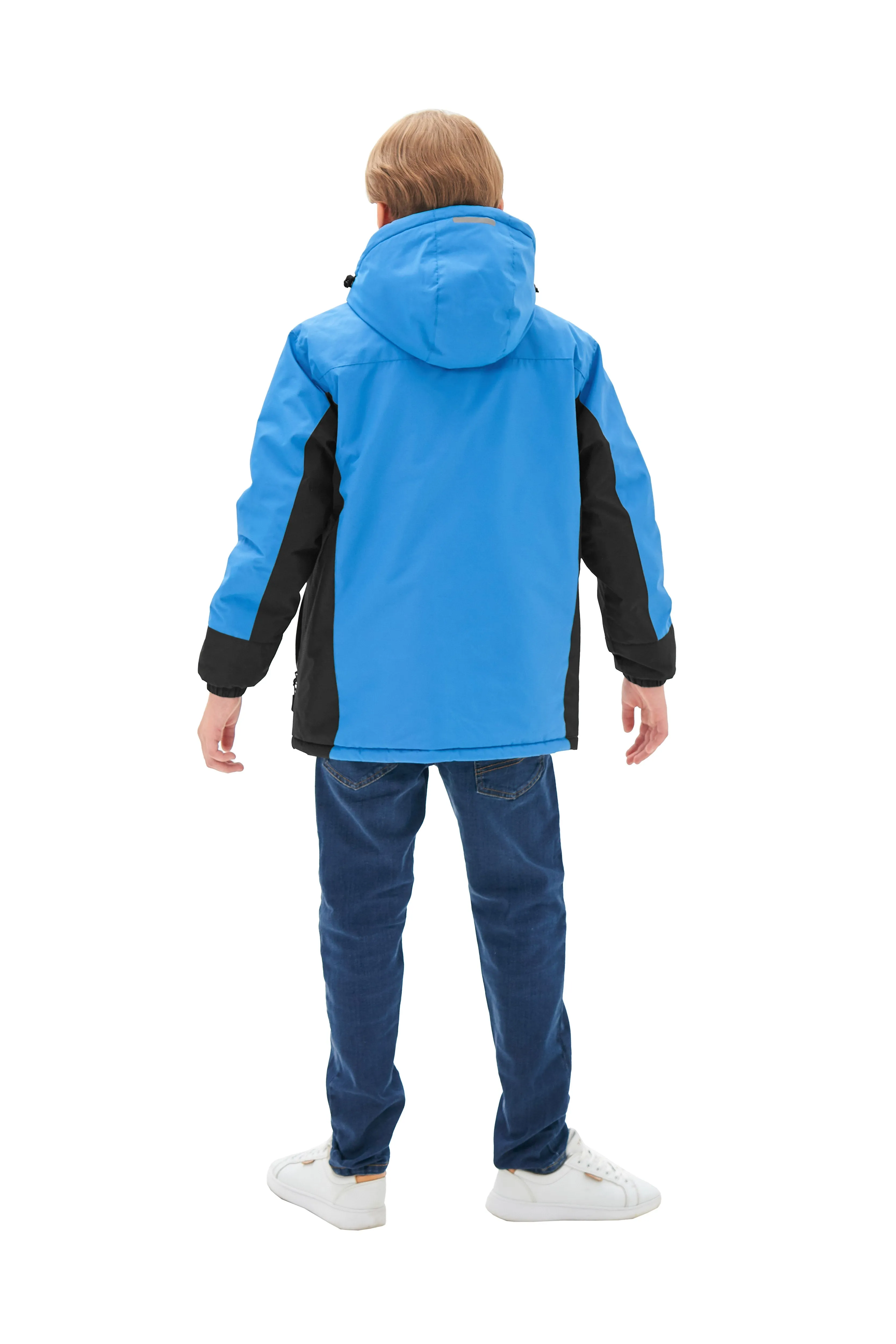 Boys' Winter Ski Warm Hooded Jacket