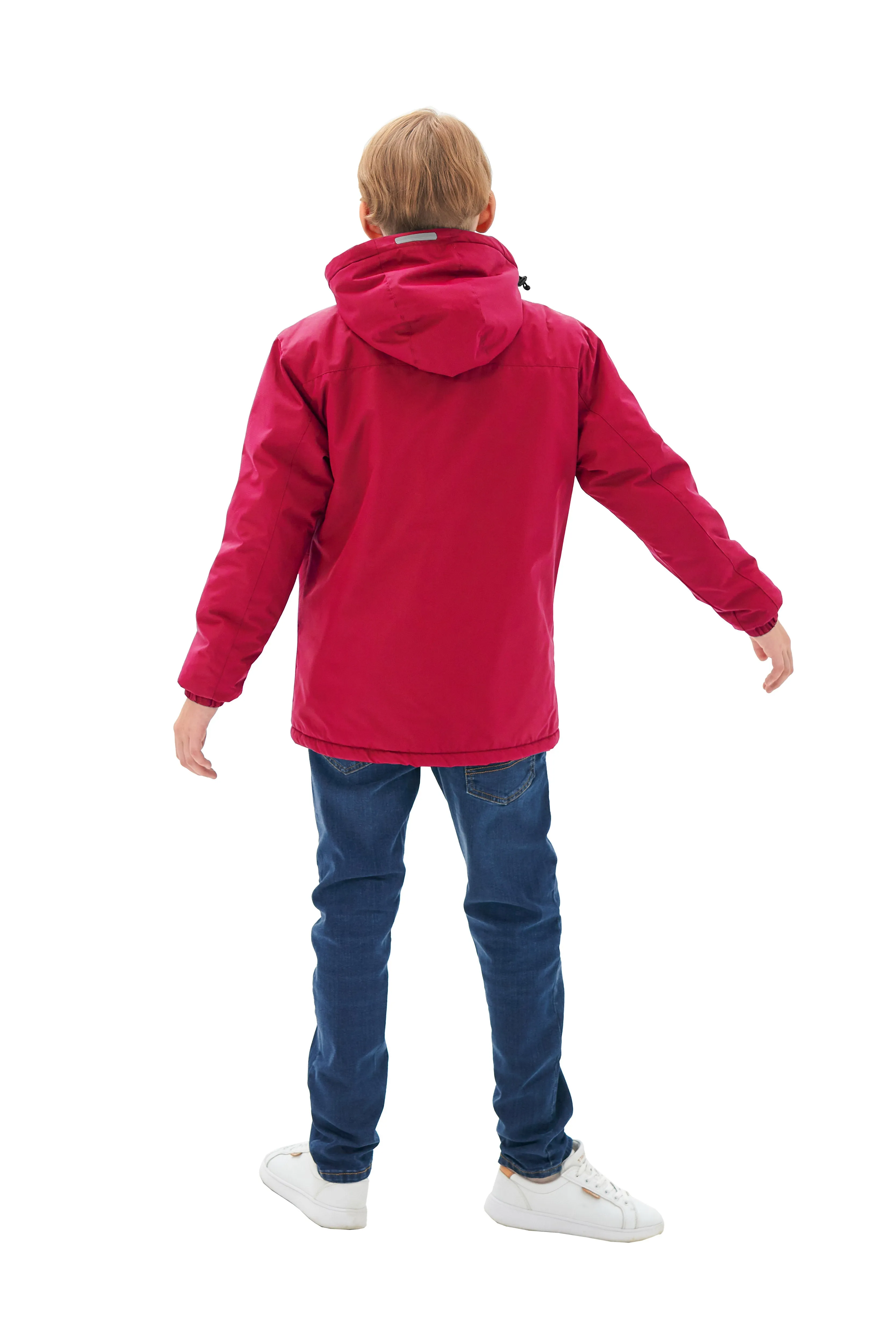 Boys' Winter Ski Warm Hooded Jacket