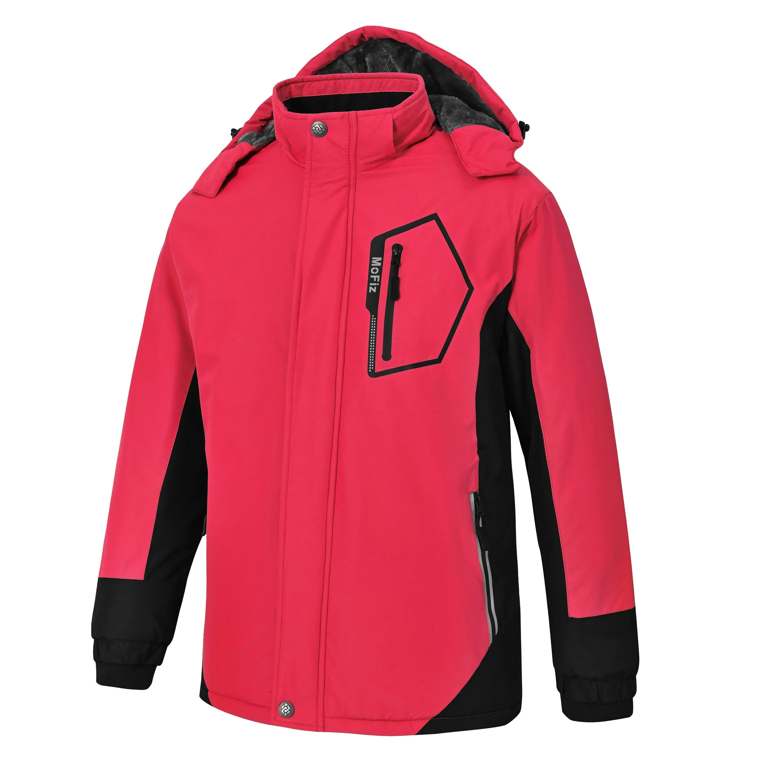 Boys' Winter Ski Warm Hooded Jacket