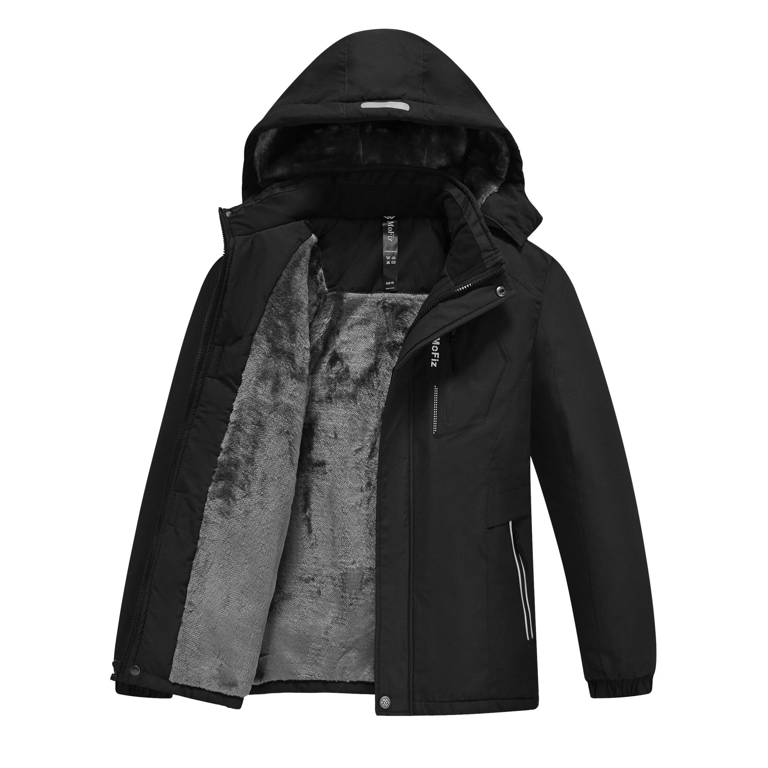 Boys' Winter Ski Warm Hooded Jacket