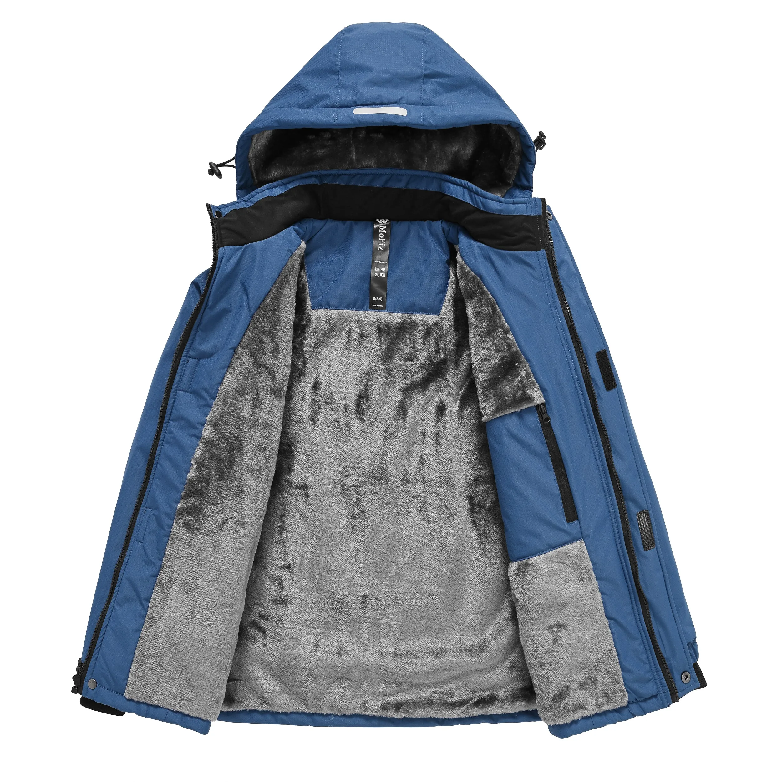 Boys' Winter Ski Warm Hooded Jacket