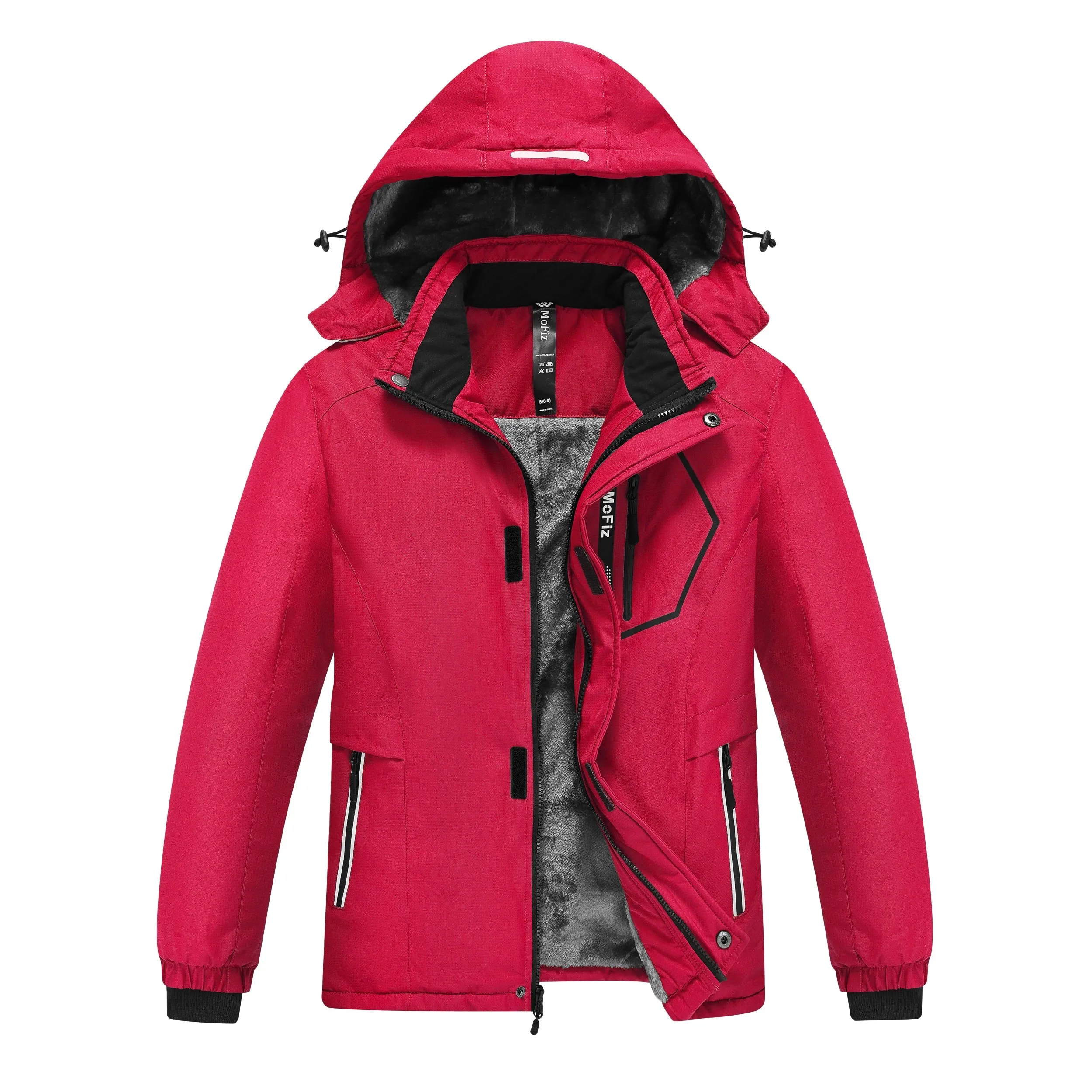 Boys' Winter Ski Warm Hooded Jacket