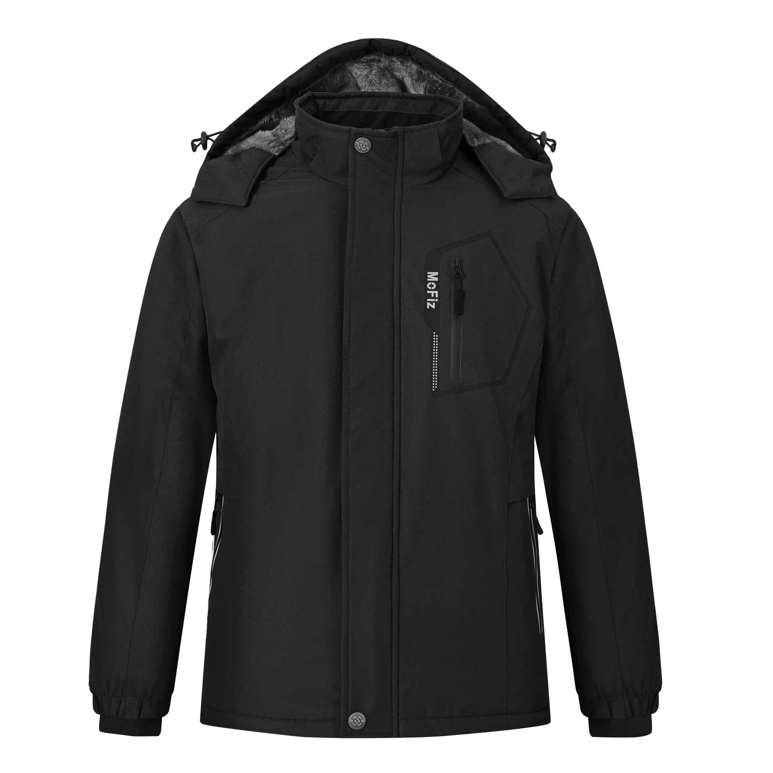 Boys' Winter Ski Warm Hooded Jacket