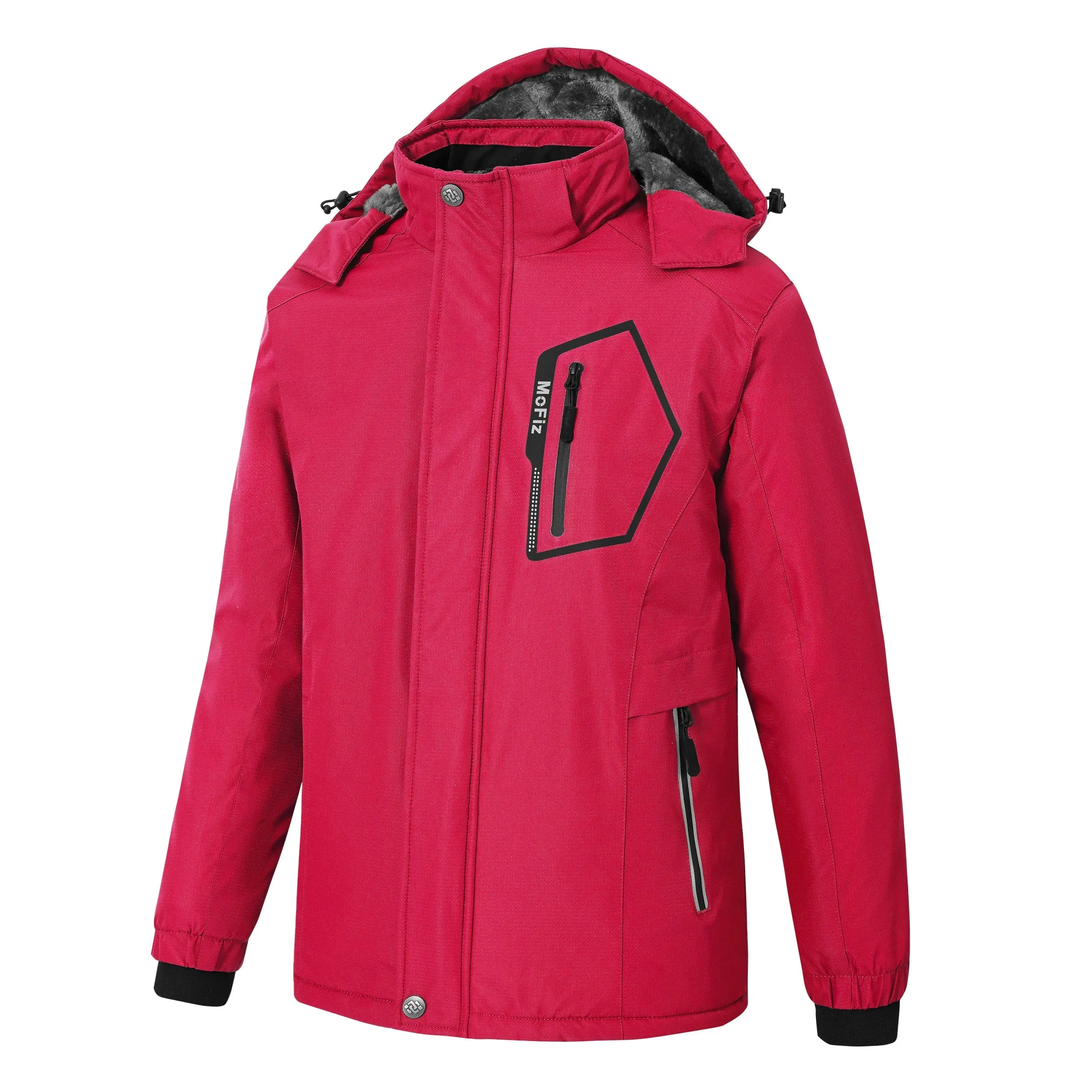 Boys' Winter Ski Warm Hooded Jacket