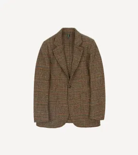 Brown Prince of Wales Check Harris Tweed Games Blazer Mk. VII