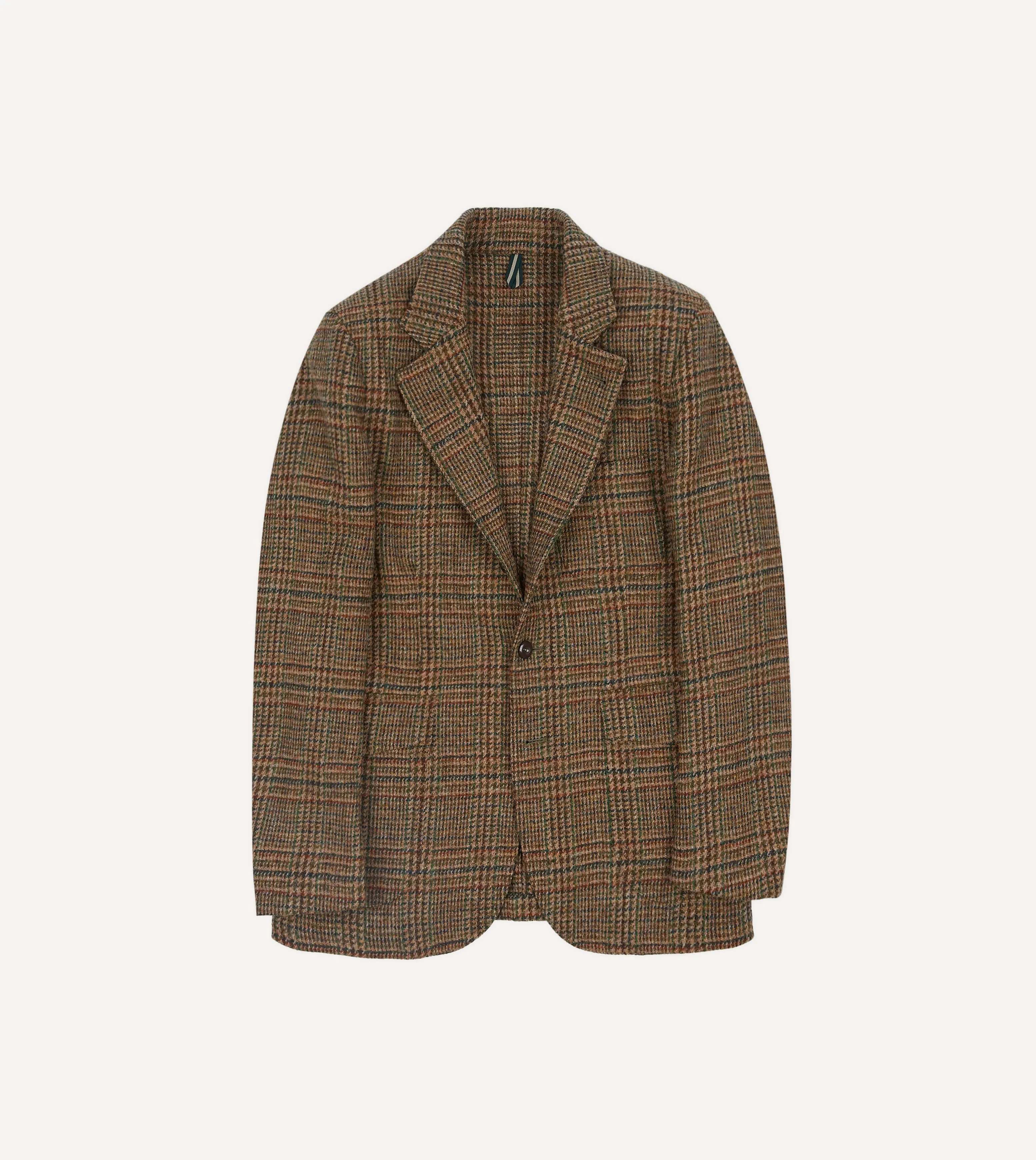 Brown Prince of Wales Check Harris Tweed Games Blazer Mk. VII