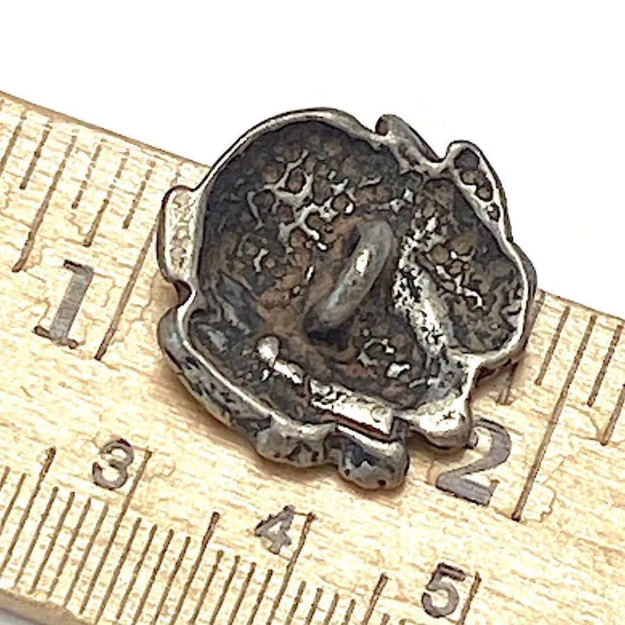 Bunny Rabbit Pewter Button, 7/8" Shank Back 22mm USA-Made  # SW-311