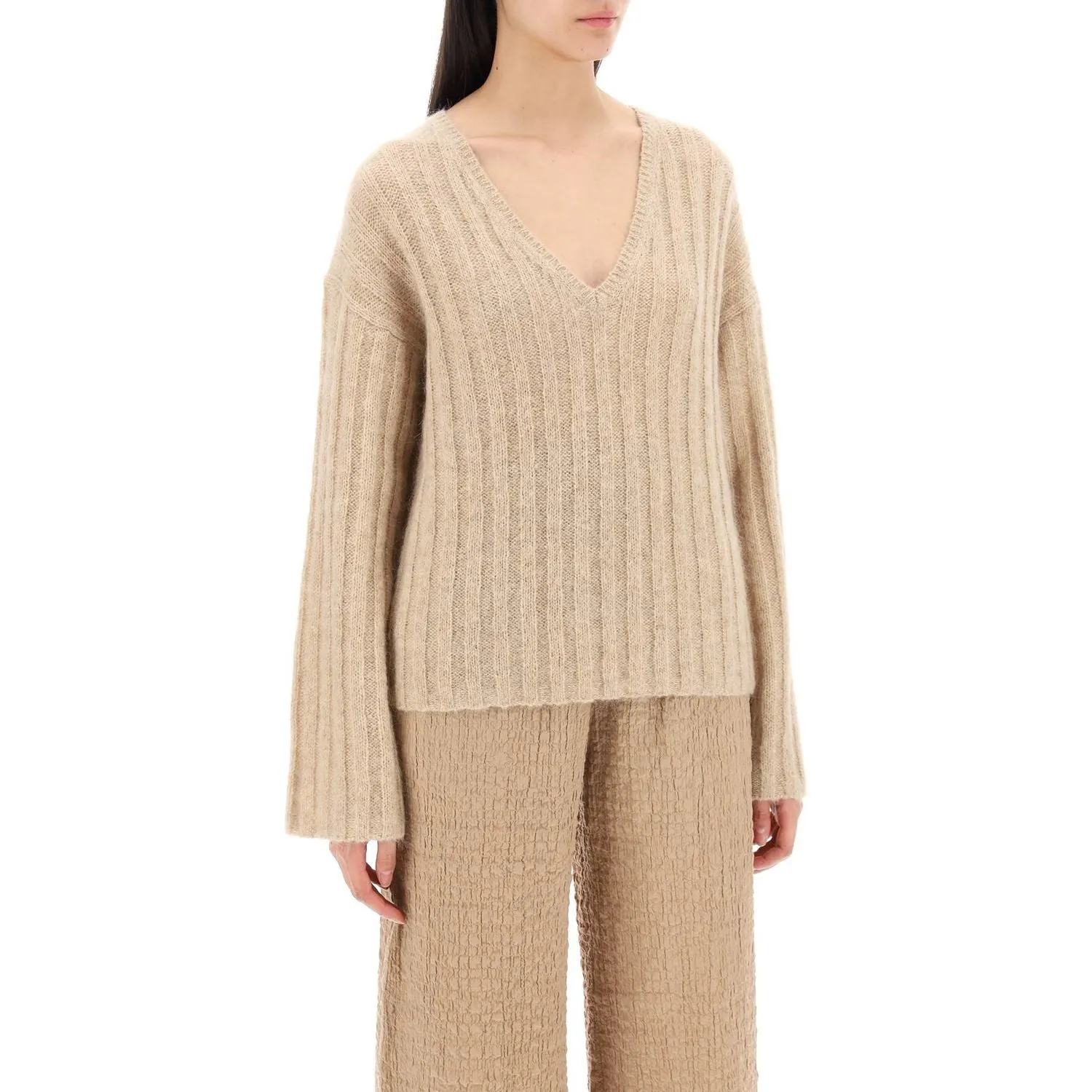 By Malene Birger cimone sweater in flat-ribbed knit