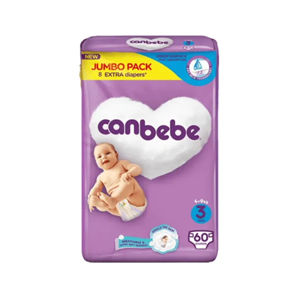 CANBEBE DIAPERS JUMBO PACK MIDI 3 - 60 DIAPERS