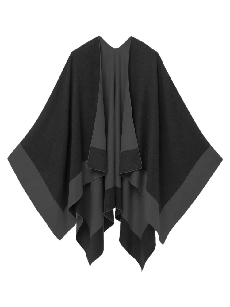 Captivated Reversible Shawl - Black/Charcoal