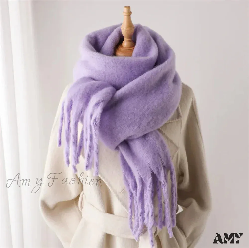 Cashmere Winter Pashmina Blanket Wrap - Thick and Soft Scarf