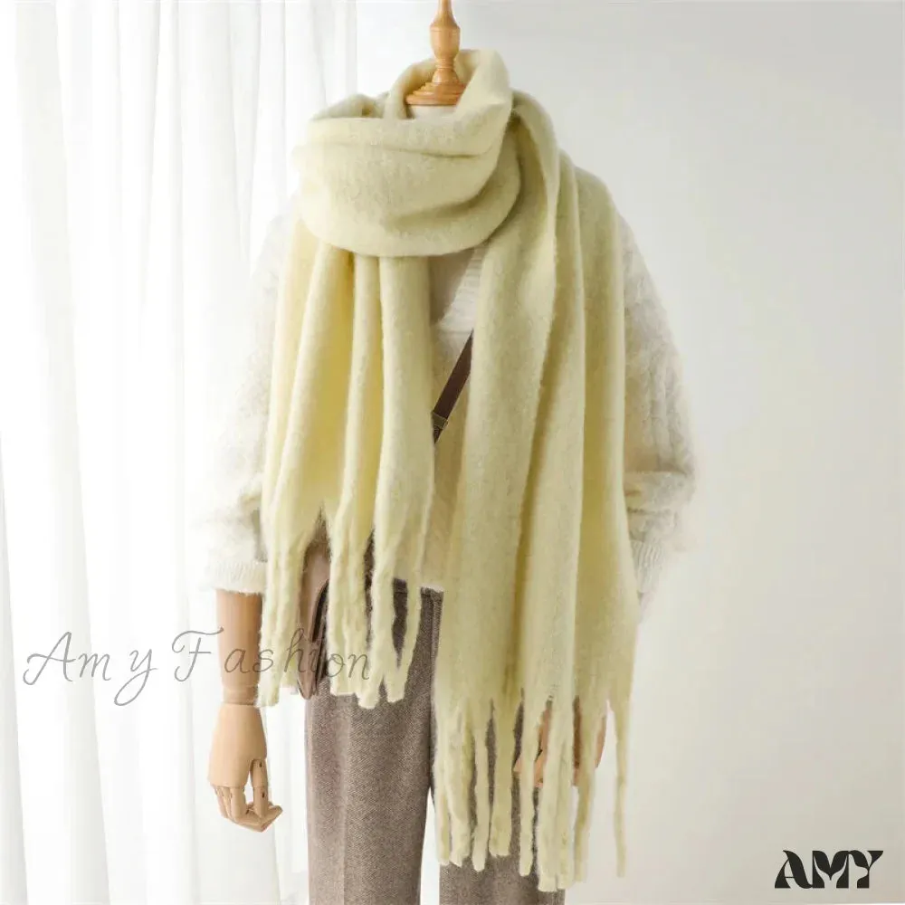 Cashmere Winter Pashmina Blanket Wrap - Thick and Soft Scarf