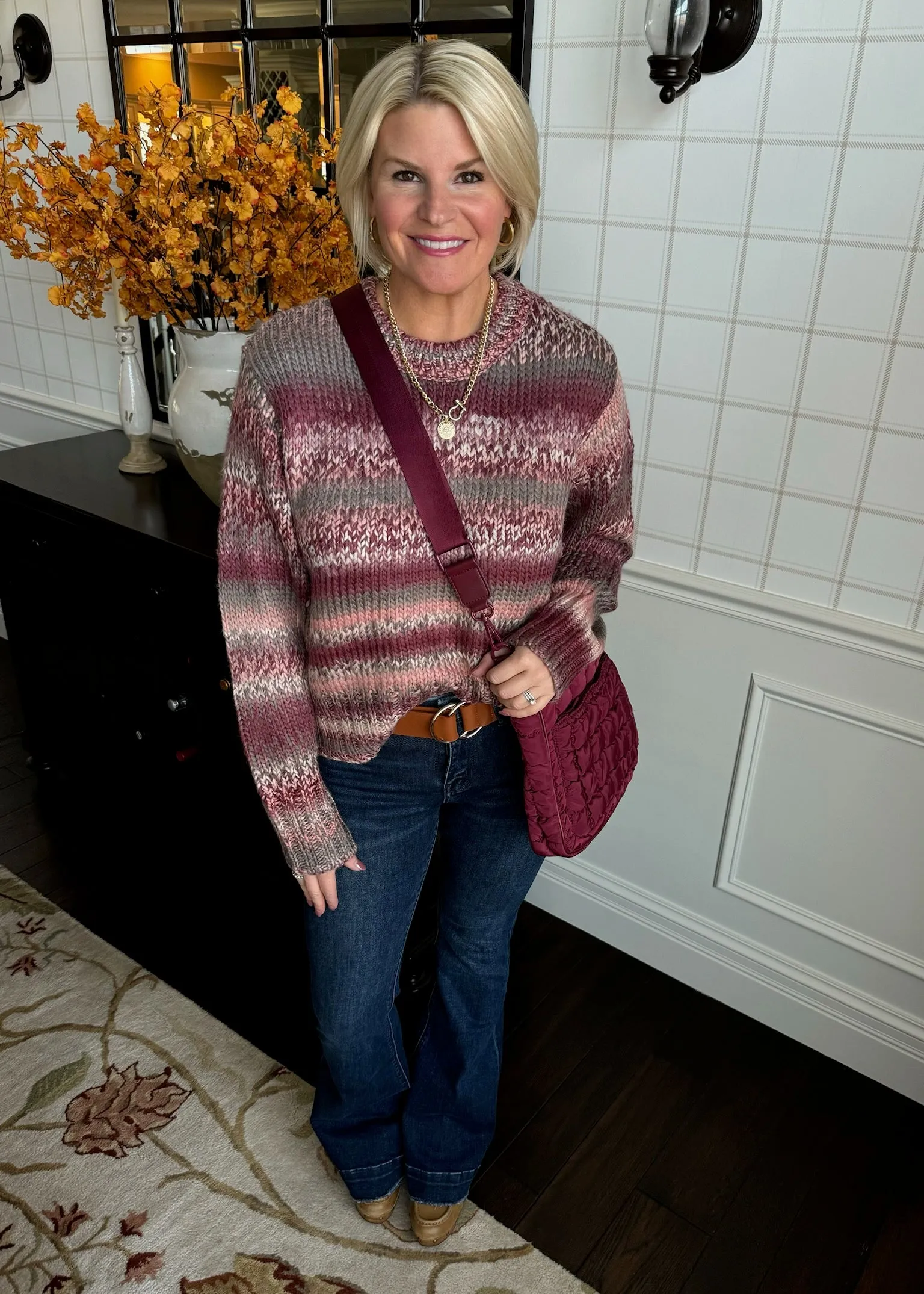 Chunky Knit Multi Color Sweater