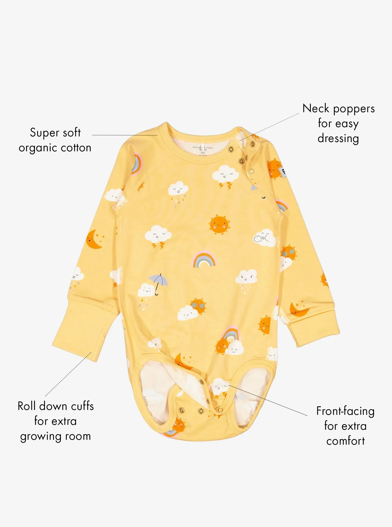 Clouds & Rainbows Babygrow