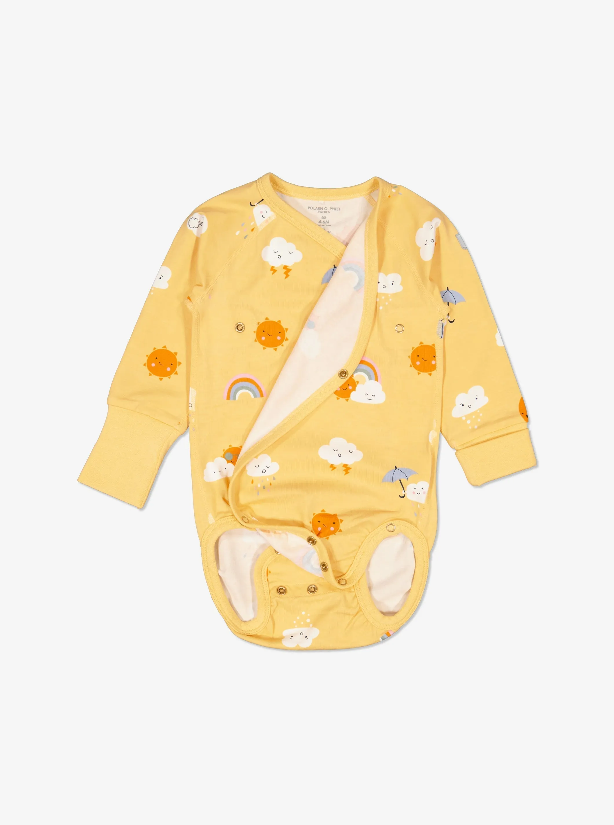 Clouds & Rainbows Wraparound Babygrow