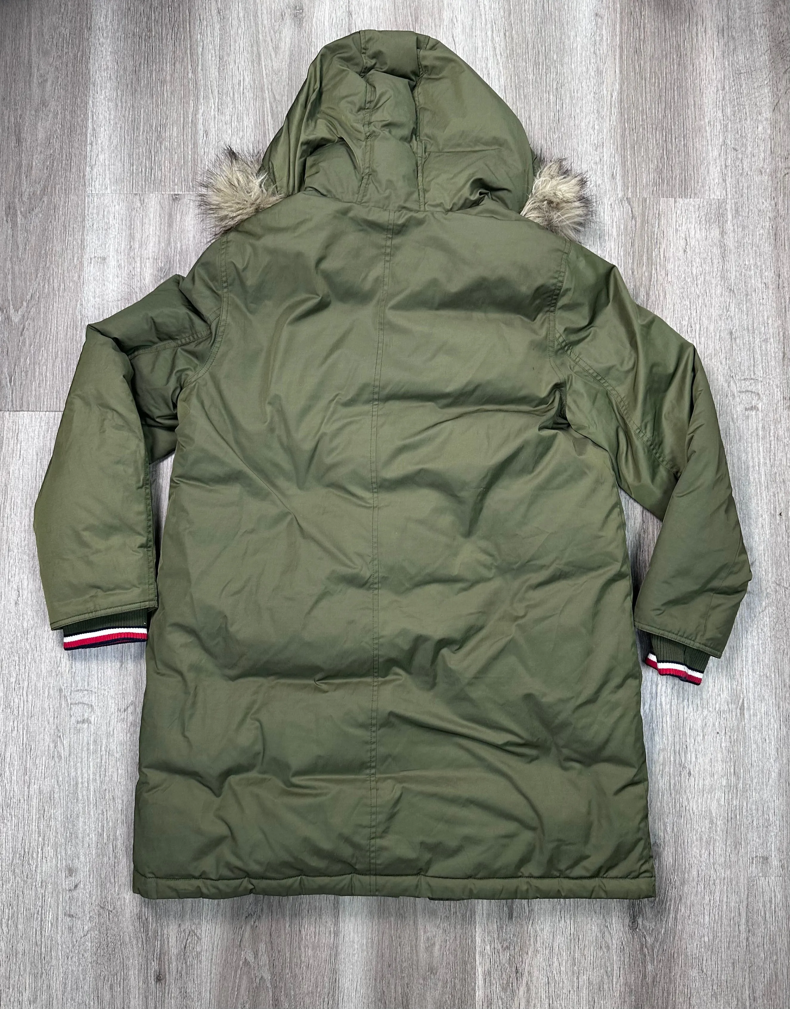 Coat Parka By Tommy Hilfiger In Green, Size: L