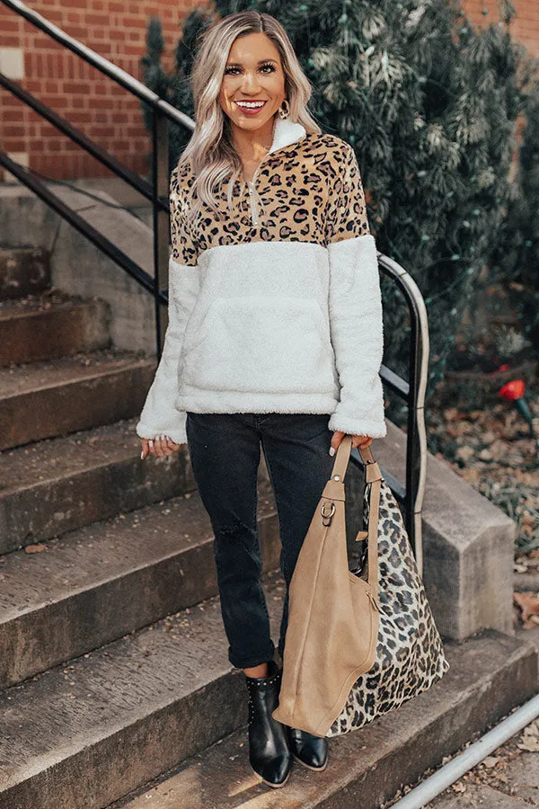 Colorado Kisses Leopard Teddy Pullover