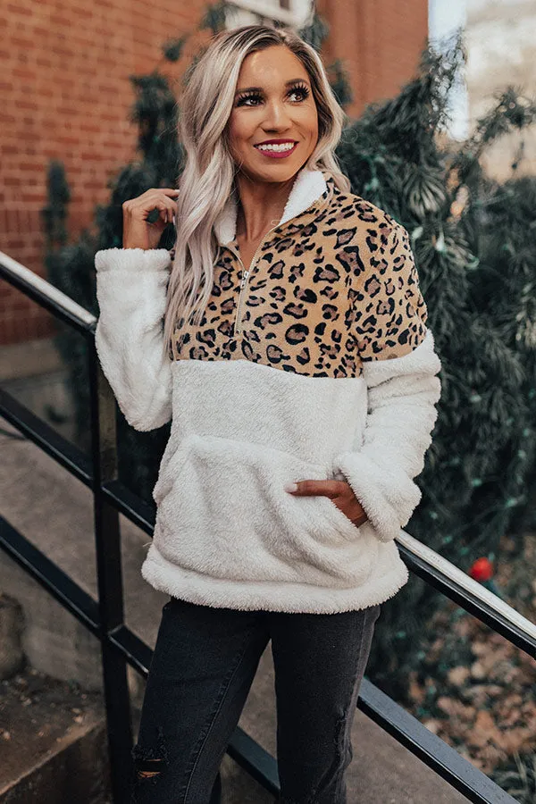 Colorado Kisses Leopard Teddy Pullover