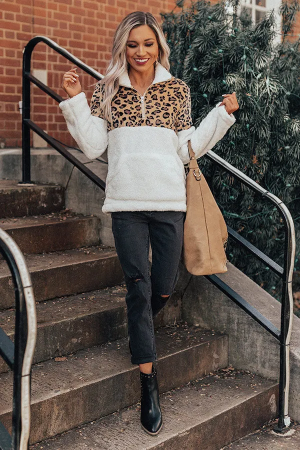 Colorado Kisses Leopard Teddy Pullover