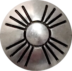 Concho Button Sun Zia Symbol, 3/4" #SW-12